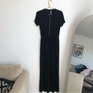 Black Dressy Wide Leg Jumpsuit